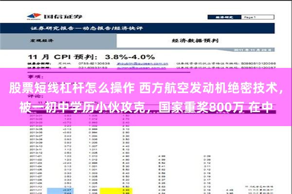 股票短线杠杆怎么操作 西方航空发动机绝密技术，被一初中学历小伙攻克，国家重奖800万 在中