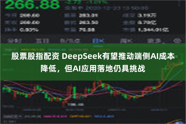 股票股指配资 DeepSeek有望推动端侧AI成本降低，但AI应用落地仍具挑战