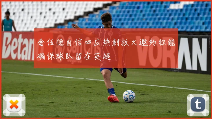 舍伍德自信回应热刺救火邀约称能确保球队留在英超